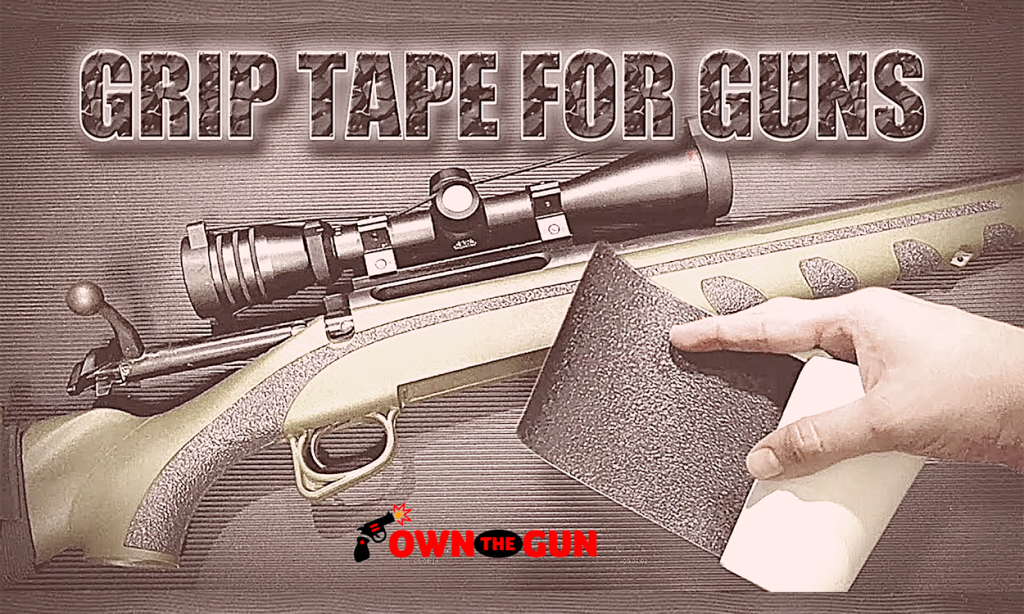Suregrip Rubber Textured Gun Grip Tape - Self-Adhesive Sheet, 4x8 Inches, Customizable For Handguns